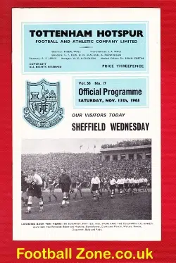 Tottenham Hotspur v Sheffield Wednesday 1965
