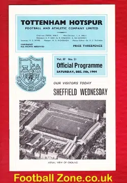 Tottenham Hotspur v Sheffield Wednesday 1964