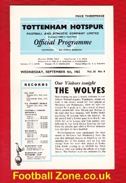 Tottenham Hotspur v Wolves 1963