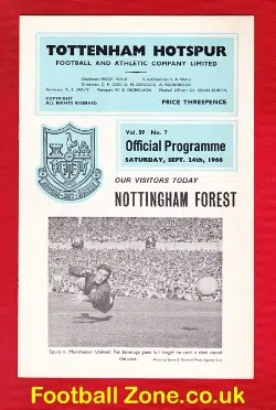 Tottenham Hotspur v Nottingham Forest 1966