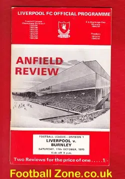 Liverpool v Burnley 1970