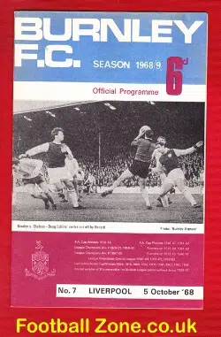 Burnley v Liverpool 1968