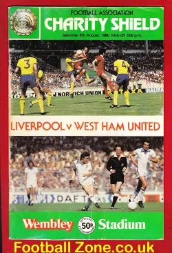 Liverpool v West Ham United 1980 – Charity Shield
