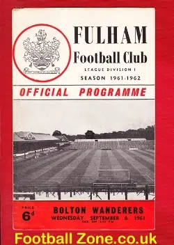 Fulham v Bolton Wanderers 1961