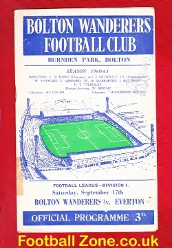 Bolton Wanderers v Everton 1960 - to clear