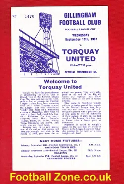 Gillingham v Torquay United 1967