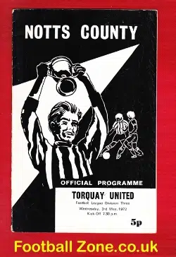 Notts County v Torquay United 1972