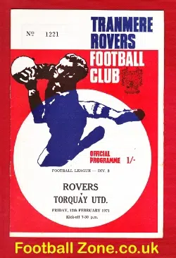 Tranmere Rovers v Torquay United 1971