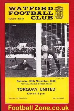 Watford v Torquay United 1968