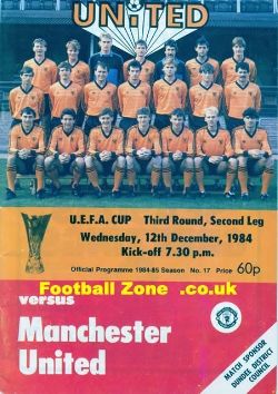 Dundee United v Manchester United 1984 – UEFA Cup