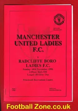 Manchester United Ladies v Radcliffe Borough 1996 - Women Soccer