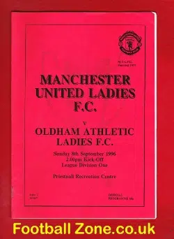 Manchester United Ladies v Oldham Athletic 1996 - Womens Football