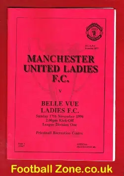 Manchester United Ladies v Belle Vue 1996 - Womens Football