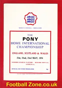 England Ladies v Scotland 1976 – Womens Football International + Wales