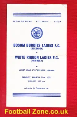 Bosom Buddies Ladies v White Ribbon Ladies 1971 - Harrow Womens