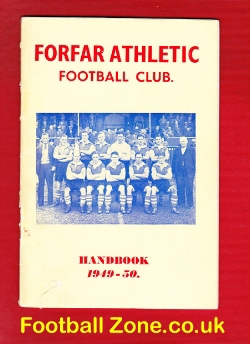 Forfar Athletic Football Club Handbok 1949 – 1950