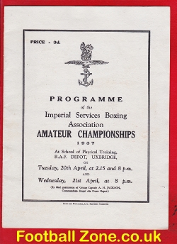 Army Imperial Services Amateur Boxing Championships 1937