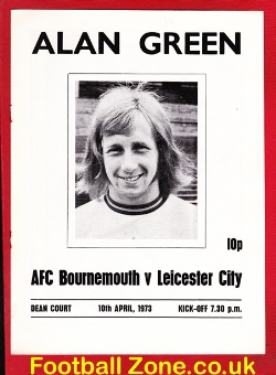 Alan Green Testimonial Benefit Match AFC Bournemouth 1973