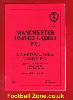 Manchester United Ladies v Liverpool 1996 - Womens Football
