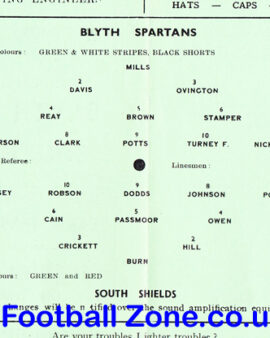 Blyth Spartans v South Shields 1959 – Midland County League