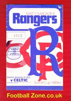 Glasgow Rangers v Glasgow Celtic 1973