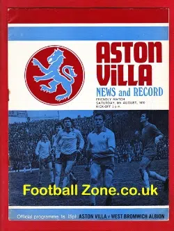Aston Villa v WBA 1970 – Friendly Match