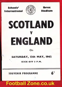 Scotland v England 1962 - Schoolboys at Ibrox
