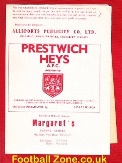 Prestwich Heys v Rossendale United 1974