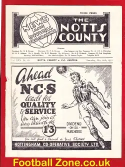 Notts County v FC Austria 1951