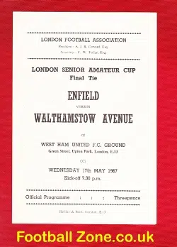 Enfield v Walthamstow Avenue 1967 – Amateur Cup Final
