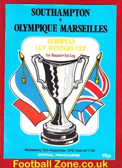 Southampton v Olympique Marseilles 1976 – ECWC 1st Round