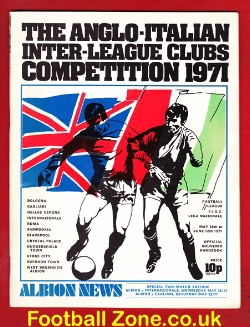 Anglo Italian Inter League Cup 1971 – Blackpool – Roma – Stoke