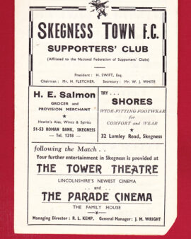 Skegness Town v Long Eaton Town 1956