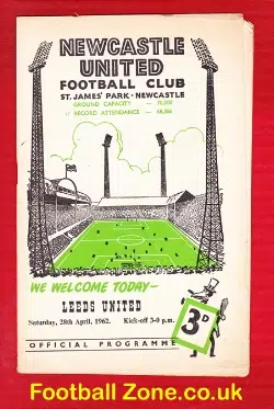 Newcastle United v Leeds United 1962