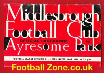 Middlesbrough v Leeds United 1964