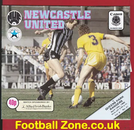Newcastle United v QPR 1985 – Gazza Debut First Game