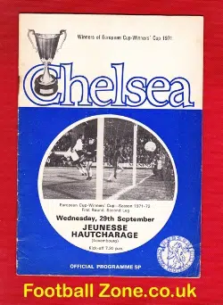 Chelsea v Jeunesse Hautcharage 1971 - Record 13 - 0 Nil