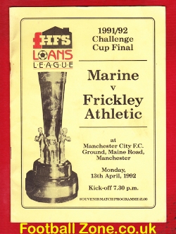 Marine Athletic v Frickley Athletic 1992 – Challenge Cup Final