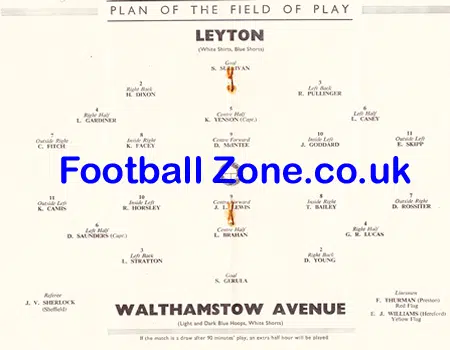 Walthamstow Avenue v Leyton 1952 - Amateur Cup Final