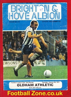 Brighton Hove Albion v Oldham Athletic 1977 – FA Cup