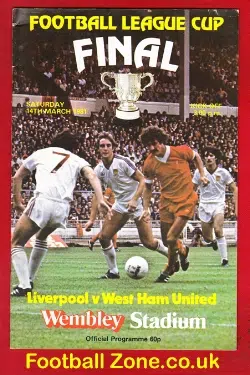 Liverpool v West Ham United 1981 – League Cup Final Wembley