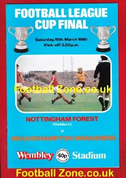 Nottingham Forest v Wolves 1980 - League Cup Final Wembley