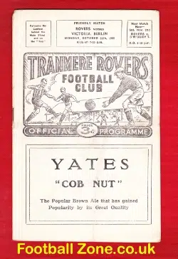 Tranmere Rovers v Victoria Berlin 1959 – Friendly Game