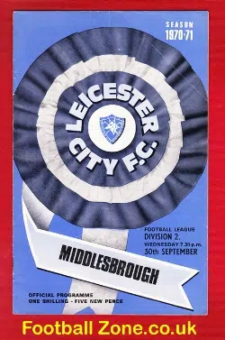 Leicester City v Middlesbrough 1970