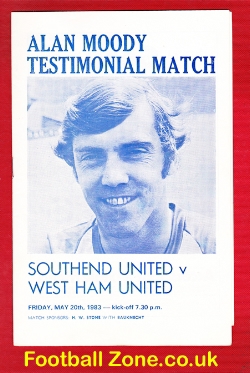 Alan Moody Testimonial Benefit Match Southend United 1983