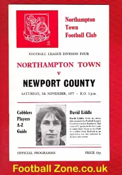 Northampton Town v Newport County 1977
