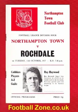 Northampton Town v Rochdale 1977