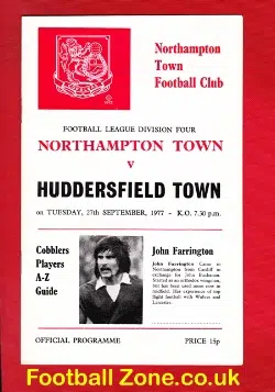 Northampton Town v Huddersfield Town 1977