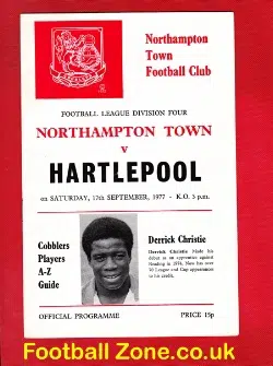 Northampton Town v Hartlepool United 1977