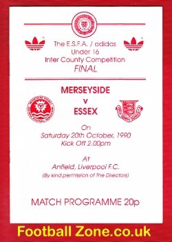 Merseyside v Essex 1990 – County Final inc David Beckham